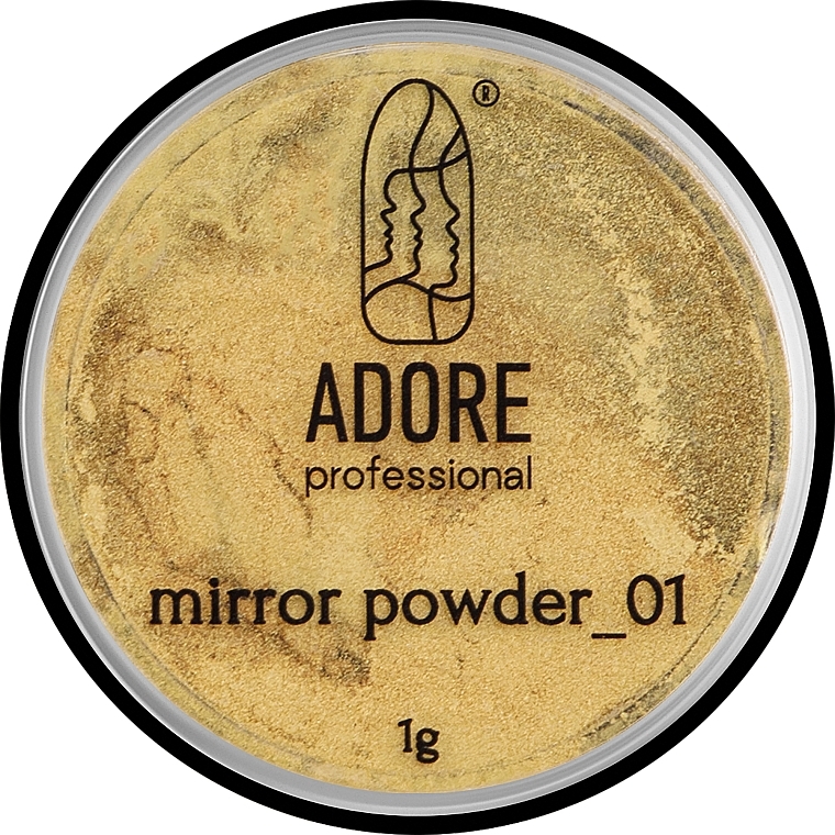 Mirror Nail Powder - Adore Professional Mirror Chrome Powder — photo N1