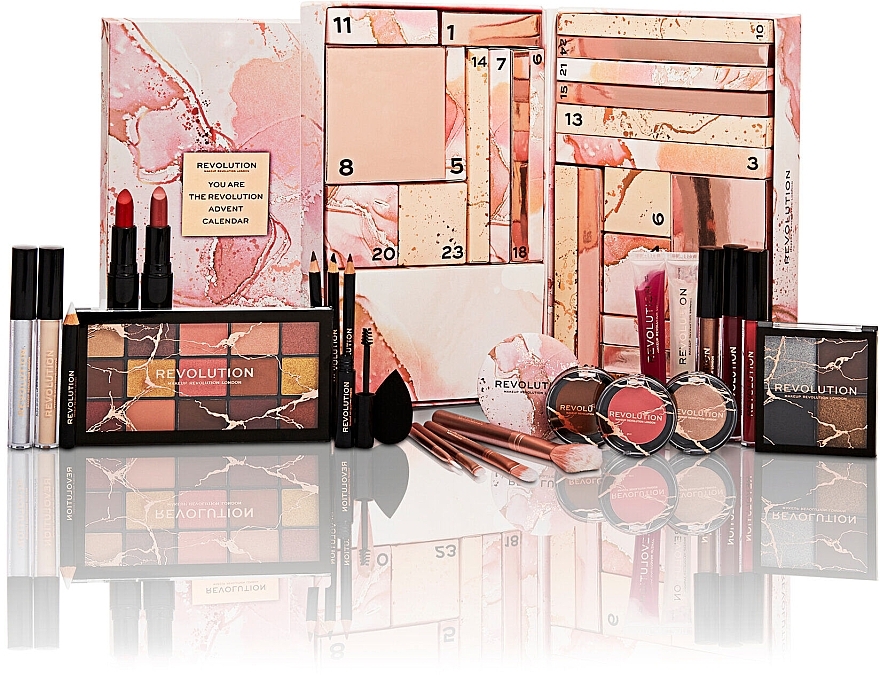 Set "Advent Calendar", 25 products - Makeup Revolution You Are The Revolution Advent Calendar 2021 — photo N4