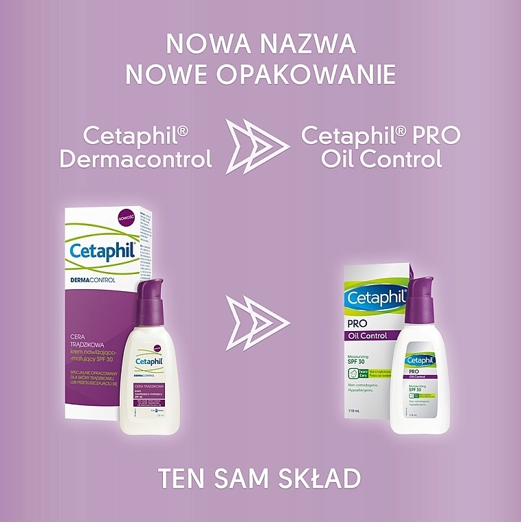 Sebo-Regulating Face Cream - Cetaphil Dermacontrol Oil Control Moisture SPF 30 — photo N8
