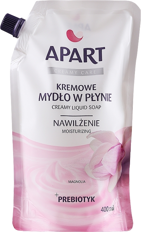 Magnolia Liquid Cream Soap - Apart Natural Creamy Care Magnolia + Prebiotyc (doy-pack) — photo N1