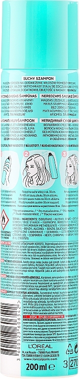 Hair Dry Shampoo - L'Oreal Paris Magic Shampoo Invisible Dry Shampoo Sweet Fusion — photo N8