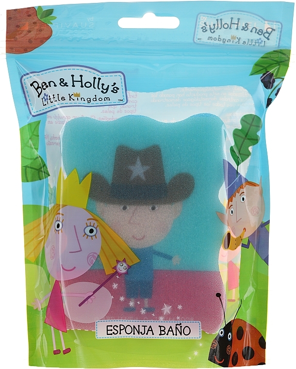 Kids Bath Sponge "Bena and Holly", Ben, sheriff, light blue - Suavipiel Ben & Holly Bath Sponge — photo N1