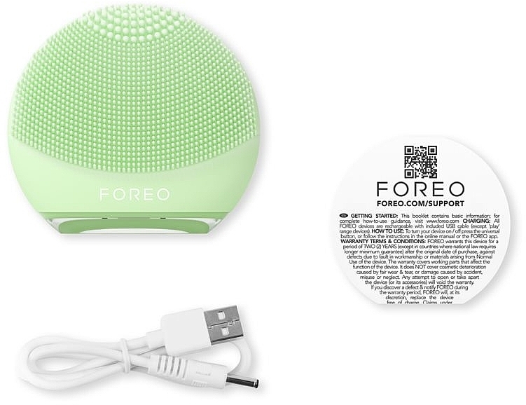 Face Cleansing & Massage Travel Brush - Foreo Luna 4 Go Facial Cleansing & Massaging Device Pistachio — photo N4