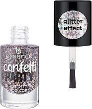 Glitter Top Coat - Essence Confetti Party Transforming Top Coat — photo N1