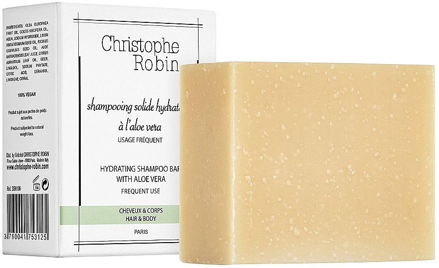 Aloe Vera Shampoo Bar - Christophe Robin Hydrating Shampoo Bar with Aloe Vera — photo N1