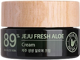 Moisturizing Refreshing Cream with Aloe Vera Juice 89% - The Saem Jeju Fresh Aloe Cream — photo N1