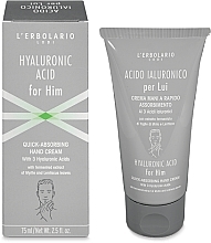 Hyaluronic Acid Hand Cream - L'Erbolario Hand Cream Hyaluronic Acid for Him — photo N1