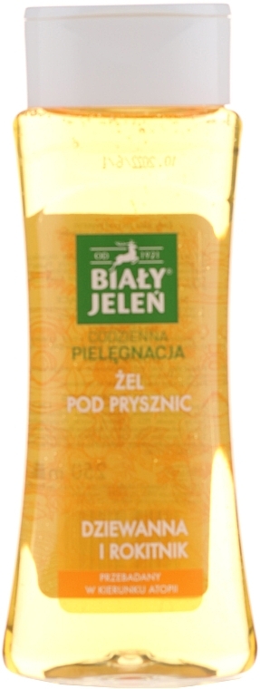 Hypoallergenic Shower Gel with Mullein and Buckthorn - Bialy Jelen Hypoallergenic Shower Gel Mullein And Sea Buckthorn — photo N1