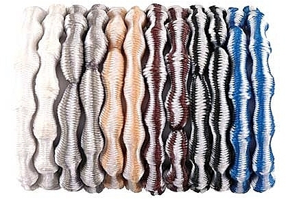 Colorful Hair Bands Set in Box, 22258, 12 pcs - Top Choice Hair Bands — photo N8