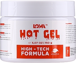 Fragrances, Perfumes, Cosmetics Warming Body Gel-Cream - Loma Sports Hot Gel Cream