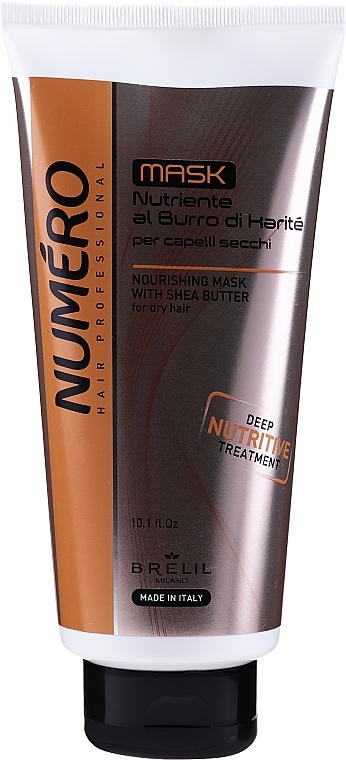 Shea Butter & Avocado Hair Mask - Brelil Numero Nourishing Cream With Shea Butter — photo N1