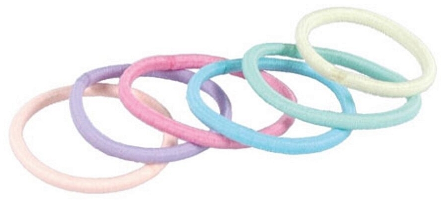 Colorful Hair Bands Set 'Pastel', 42096, 600 pcs - Top Choice Hair Bands — photo N2