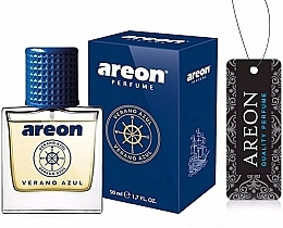 Fragrances, Perfumes, Cosmetics Car Air Freshener - Areon Luxury Car Perfume Long Lasting Air Freshener Verano Azul