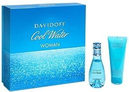 Fragrances, Perfumes, Cosmetics Davidoff Cool Water Woman Set - Set (edt/50ml + b/lot/75ml)