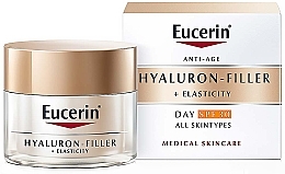 Fragrances, Perfumes, Cosmetics Anti-Aging Day Cream for All Skin Types - Eucerin Anti-Age Elasticity+Filler Day Cream SPF 30
