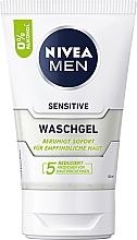 Fragrances, Perfumes, Cosmetics Cleansing Gel for Sensitive Skin - NIVEA MEN Sensitive