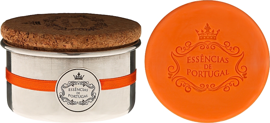 Natural Soap - Essencias de Portugal Aluminium Jewel-Keeper With Cork Lid Orange — photo N1