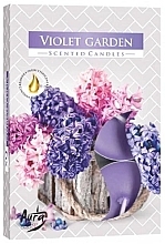 Fragrances, Perfumes, Cosmetics Violet Garden Tealight Set - Bispol Purple Garden Scented Candles