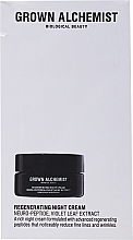 GIFT Night Face Cream - Grown Alchemist Regenerating Night Cream Neuro Peptide Violet (sachet) — photo N1