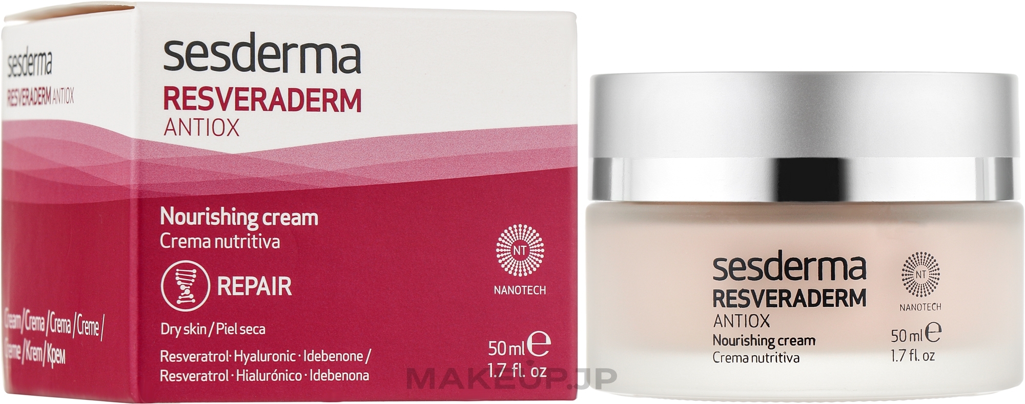 Antioxidant Nourishing Cream - SesDerma Laboratories Resveraderm Antiox Nourishing Facial Cream — photo 50 ml