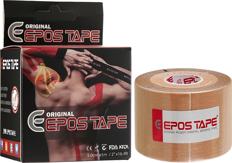 Beige Kinesio Tape - Epos Tape Original — photo N2