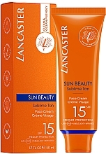 Facial Sunscreen - Lancaster Sun Beauty Face Cream SPF 15 — photo N2