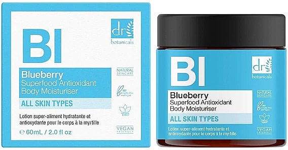 Moisturizing Antioxidant Body Lotion 'Blueberry' - Dr. Botanicals Blueberry Superfood Antioxidant Body Moisturiser — photo N7