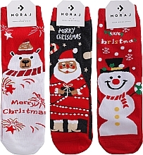 Women's Socks, 3 pairs, Christmas - Moraj — photo N2