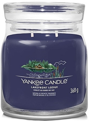 Scented Candle in Jar 'Lakefront Lodge', 2 wicks - Yankee Candle Singnature — photo N1