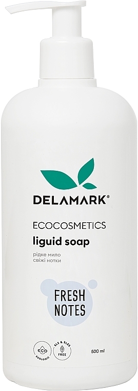 Liquid Hand Soap "Fresh Notes" - De La Mark — photo N1