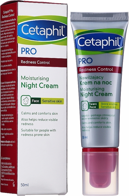 Moisturizing Night Cream - Cetaphil Pro Redness Control Moisturizer Night Cream — photo N2