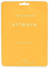 Fragrances, Perfumes, Cosmetics Antioxidant Vitamin Radiance Mask - Kocostar Vitamin Mask