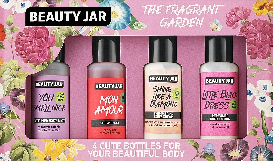 Set - Beauty Jar The Fragrant Garden (b/mist/80ml + sh/gel/80ml + b/cr/80ml + b/lot/80ml) — photo N1