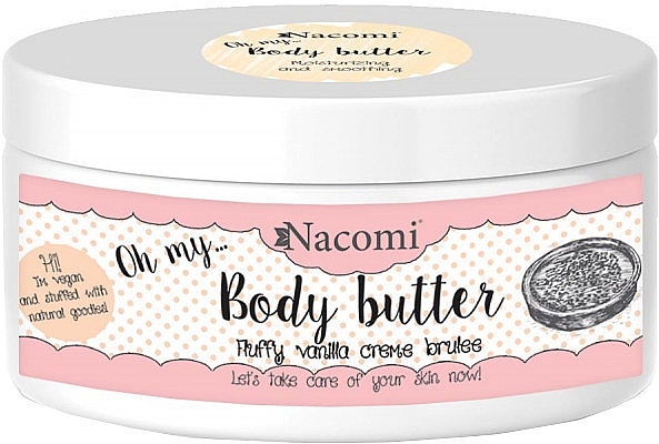 Almond & Vanilla Body Butter - Nacomi Body Butter Fluffy Vanilla Creme Brulee — photo N1