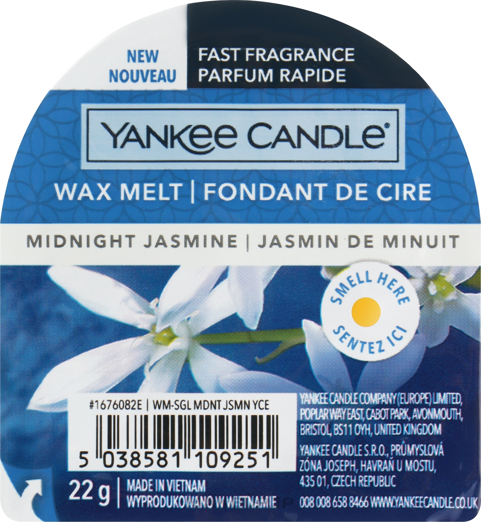 Scented Wax - Yankee Candle Midnight Jasmine Wax Melt — photo 22 g