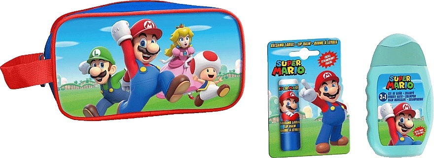 Set - Lorenay Super Mario (bubble bath-shampoo/110ml + lip/balm/4g + bag) — photo N1