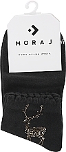 Fragrances, Perfumes, Cosmetics Women's 3/4 Socks 'Deer', black - Moraj