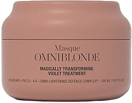 Fragrances, Perfumes, Cosmetics Blonde Hair Mask - Omniblonde Magically Transforming Violet Treatment Masque