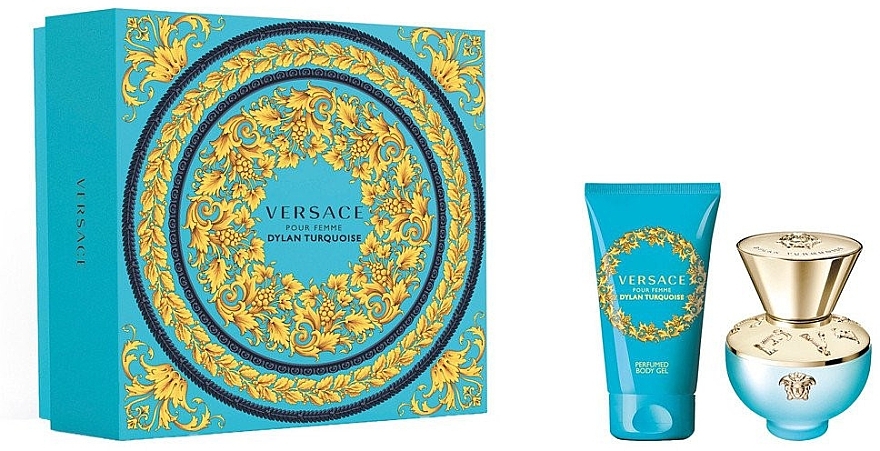 Versace Dylan Turquoise Pour Femme - Set (edt/30ml + b/gel/50ml) — photo N1