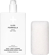 Fragrances, Perfumes, Cosmetics Hair & Body Cleanser with Sponge - Iles Formula Haute Performance Hair + Body Cleanse