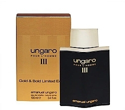 Fragrances, Perfumes, Cosmetics Ungaro Pour L'Homme III Gold & Bold Limited Edition - Eau de Toilette (tester)