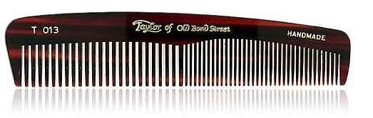 Men Pocket Comb, 12.5 cm, brown T 013 - Taylor of Old Bond Street — photo N1
