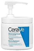 Moisturizing Face & Body Cream for Dry & Very Dry Skin with Pump - CeraVe Moisturising Cream — photo N1