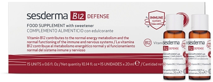 Dietary Supplement - Sesderma B12 Defense Foot Supplement — photo N2