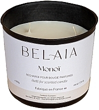 Monoi Scented Candle (refill) - Belaia Monoi Scented Candle Wax Refill — photo N2