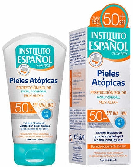 Atopic Skin Sunscreen - Instituto Espanol Atopic Skin Sun Protection Cream SPF50 — photo N1