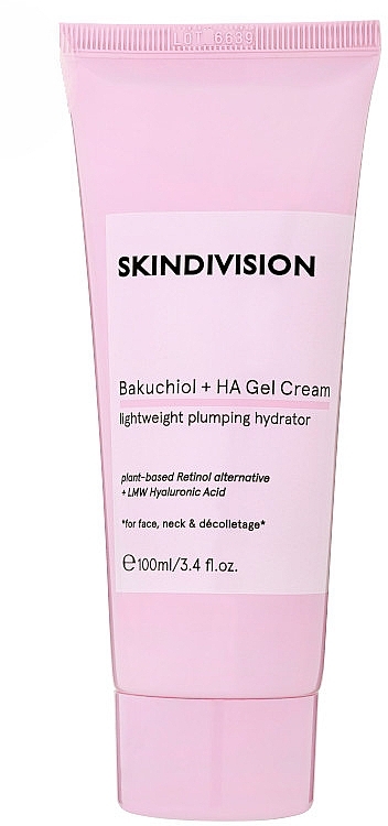 Light Moisturizing Facial Gel Cream - SkinDivision Bakuchiol + HA Gel Cream — photo N1