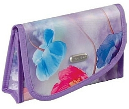 Fragrances, Perfumes, Cosmetics Makeup Bag with Mirror "Poppy" 93654, lilac - Top Choice