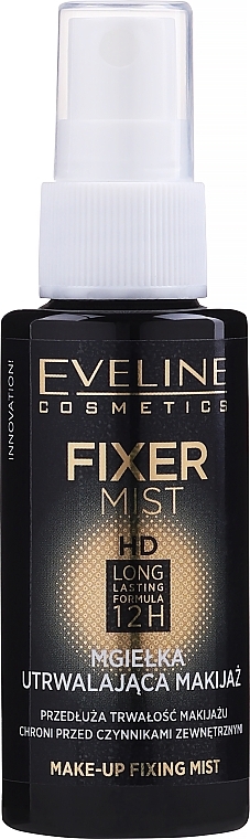 Makeup Fixing Spray - Eveline Cosmetics Make-Up Fixing Mist HD Long Lasting Formula 12H — photo N1