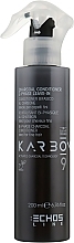 Fragrances, Perfumes, Cosmetics Bi-Phase Leave-In Hair Conditioner with Activated Charcoal - Echosline Karbon 9 Charcoal Conditioner 2 Phase Leave-In